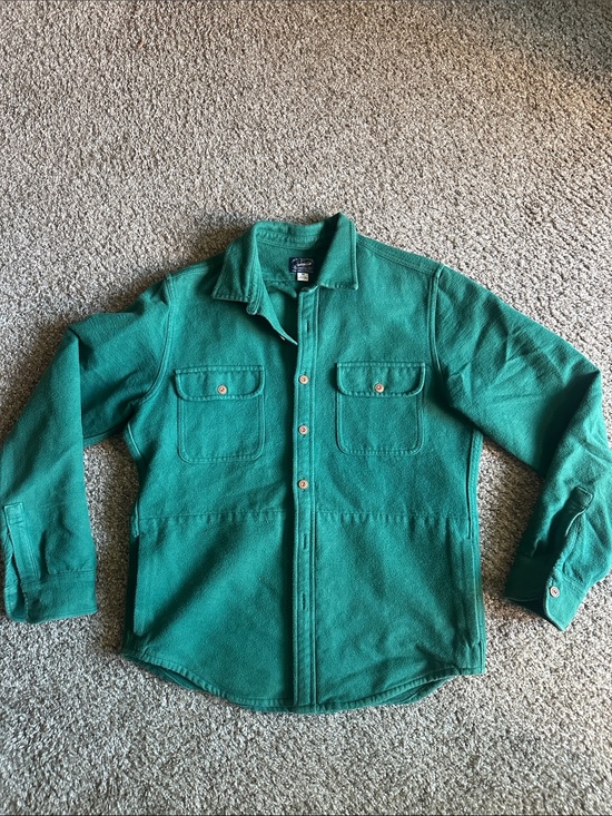 J. Crew Other - J. Crew Green Button Front Shirt Jacket